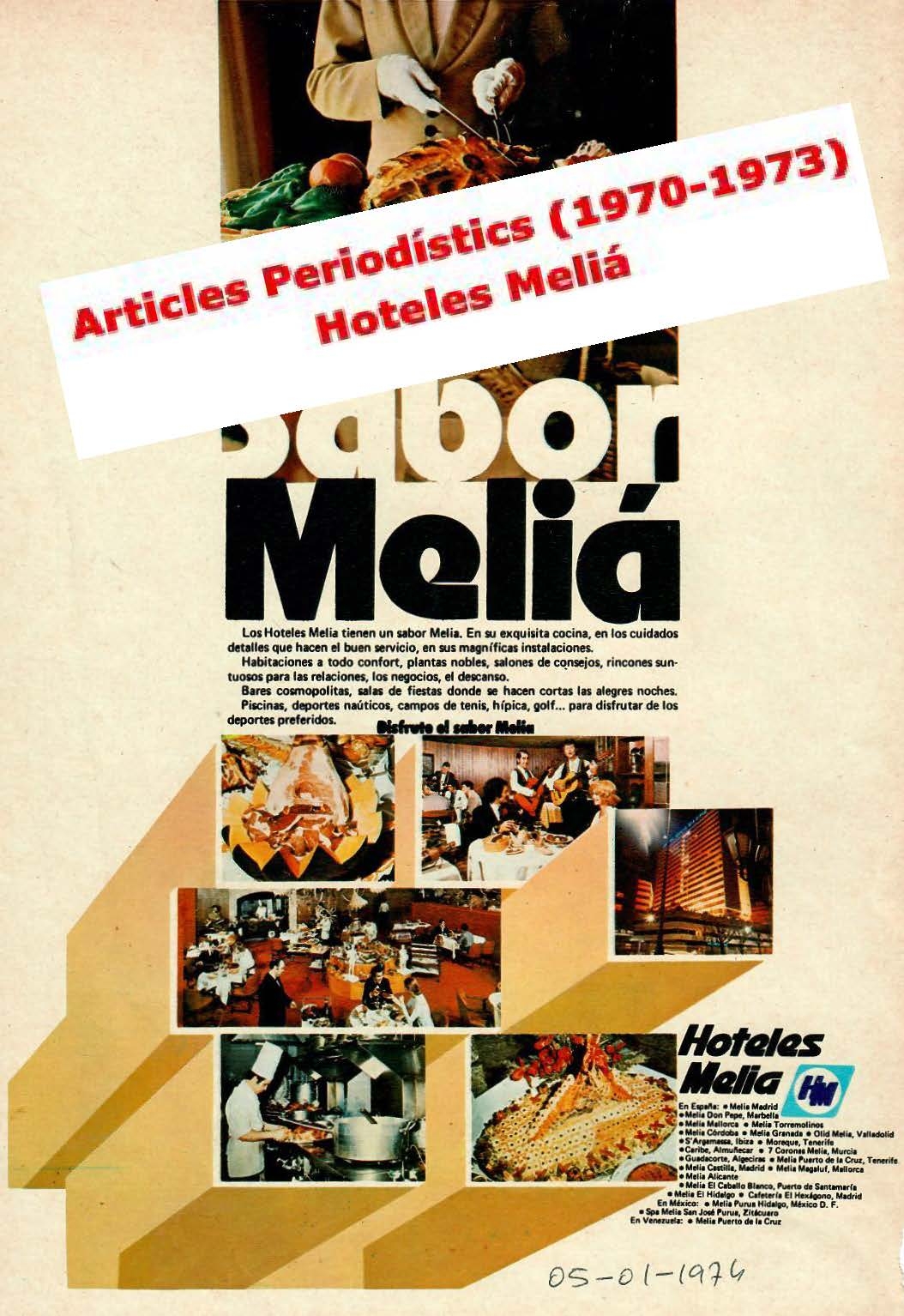 Hoteles Meliá, articles periodístics