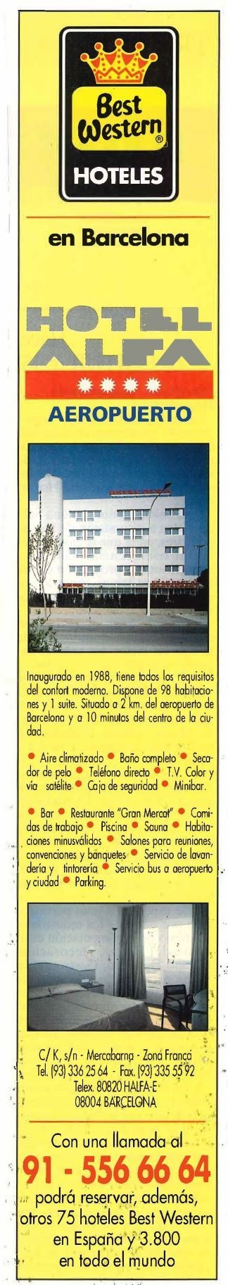 Hotel Alfa, Aeropuerto de Barcelona