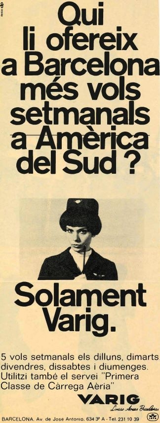 Qui li ofereix a Barcelona més vols setmanals a Amèrica del Sud ? - Solamant Varig