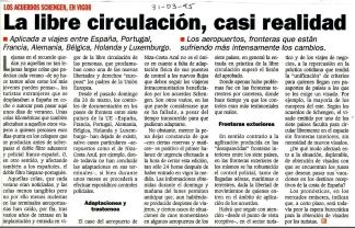 La libre circulación, casi realidad