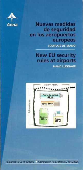 Nuevas medidad de seguridad en los aeropuertos europeos - equipaje de mano