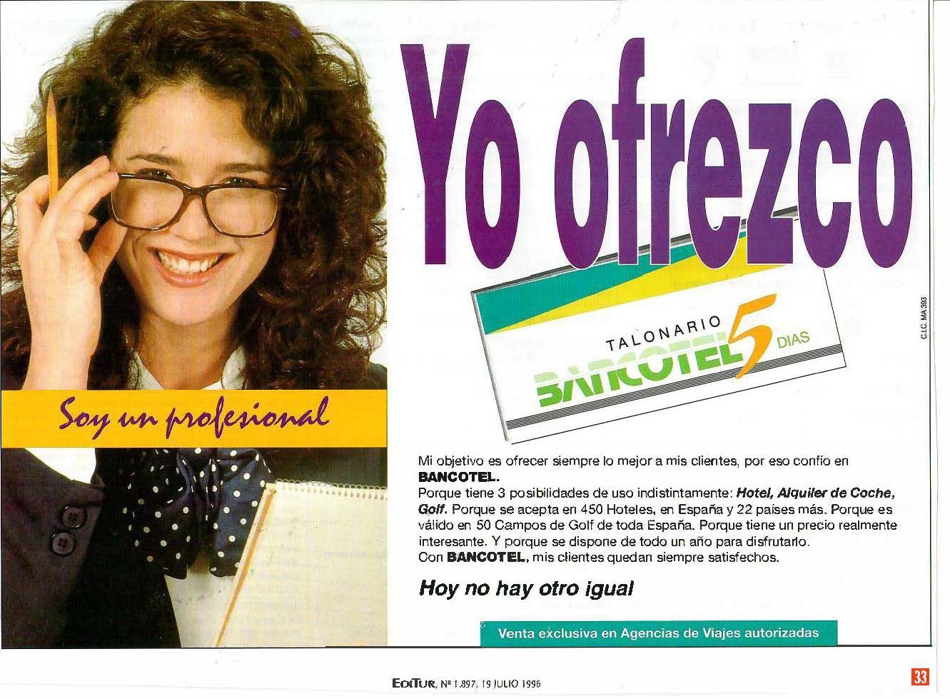 Yo ofrezco Talonario Bancotel 5 dias