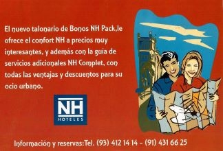 NH Hoteles - el nuevo tlonario de Bonos NG Pack, le ofrece el confort NH a precios muy interesantes....