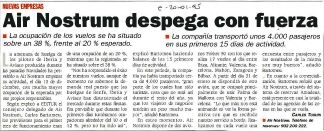 Air Nostrum despega con fuerza