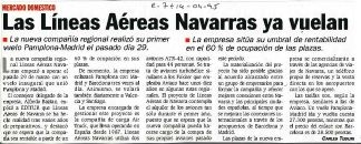 Las Líneas Aéreas Navarras ya vuelan