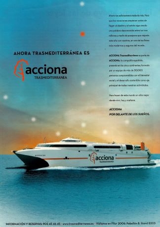 Acciona - Ahora Trasmediterranea es Acciona
