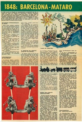 1848: Barcelona-Mataro / 1974: Barcelona-Paris, sin transbordo