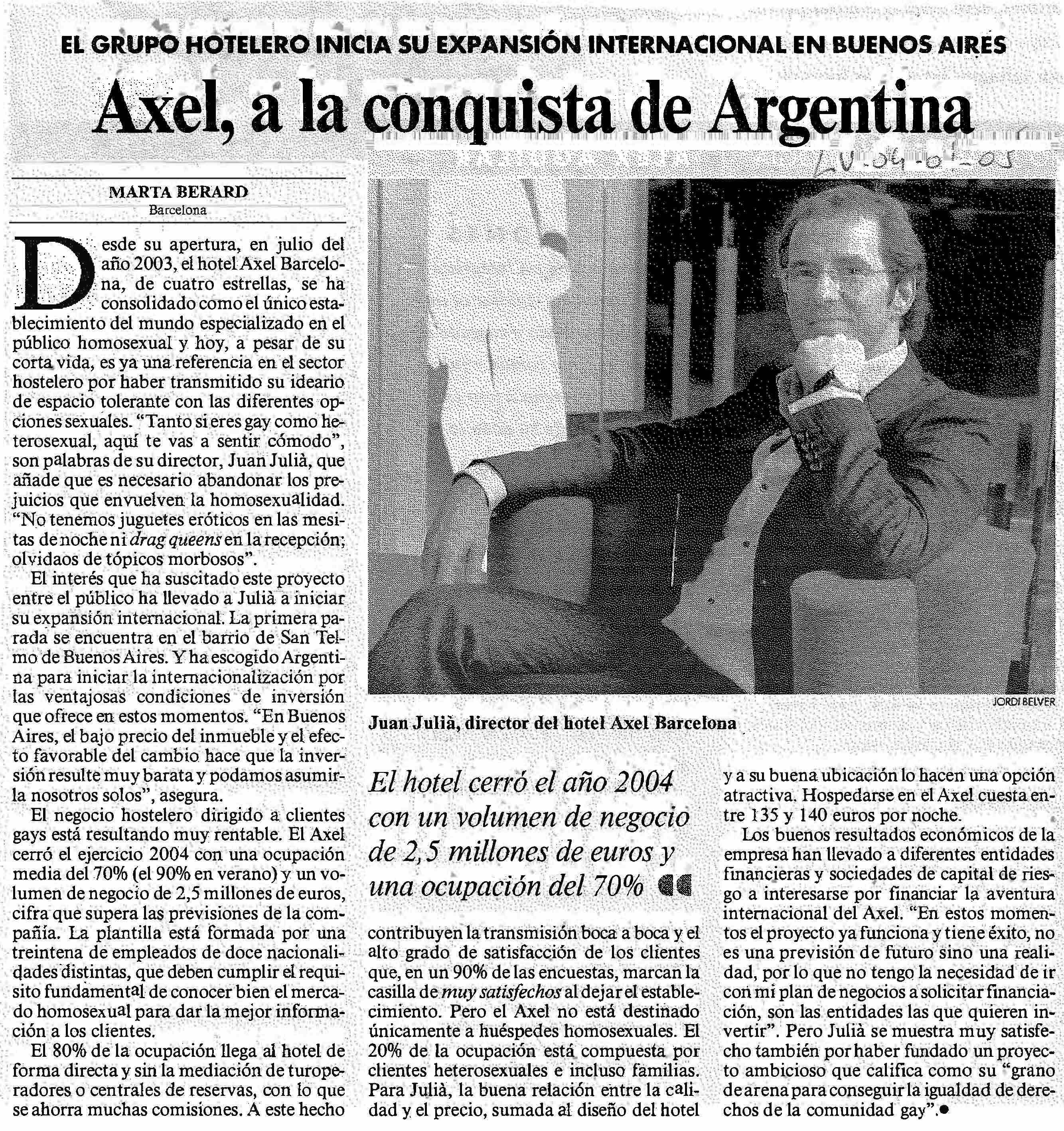 Axel, a la conquista de Argentina
