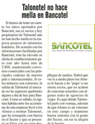 Talonotel no hece mella en Bancotel