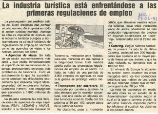 La industria turística está enfrentándose a las primeras regulaciones de empleo