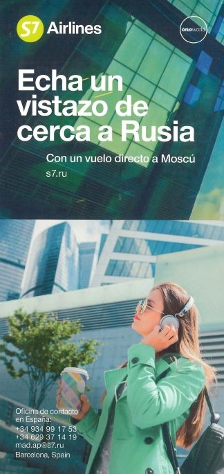 S7 Airlines - Horarios de Europa a Rusia