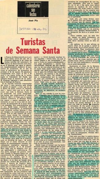 Turistas de Semana Santa