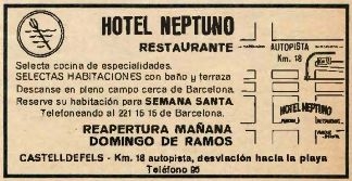 HOTEL NEPTUNO de Castelldefels