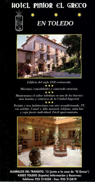 Hotel Pintor el Greco de Toledo