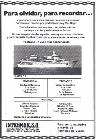 Intramar S.A. - Cruceros para olvidar, para recordar...