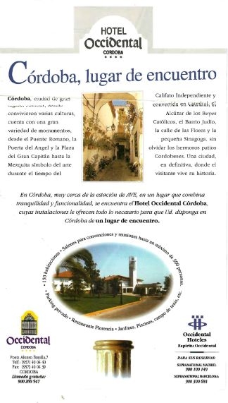 Hotel Occidental Córdoba, lugar de encuentro