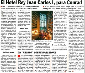 Hotel Rey Juan Carlos I, para Conrad