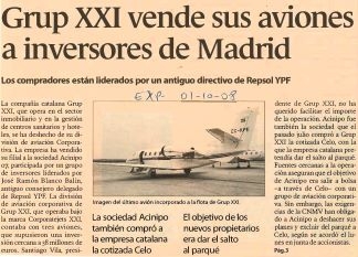 Corporatejets XXI, articles periodístics agrupats