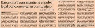 Barcelona Tours mantiene el pulso legal por conservar su bus turístico