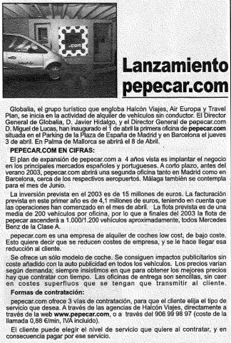 Lanzamiento de pepecar.com