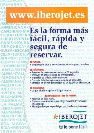 Iberojet - Es la forma más fácil , rápida y segura de reservar,