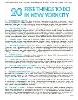 20 Free things to do in New York