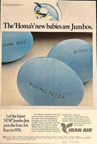 IRAN AIR - The 'Homa's' new babies are Jumbos