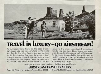 Travel in Luxury-go AIRSTREAM!